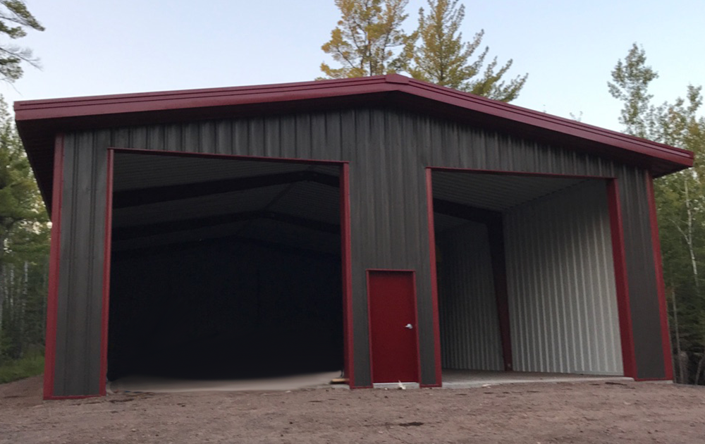 Steel And Garage Building In Two Harbors Minnesota Steel Car Garage Kit