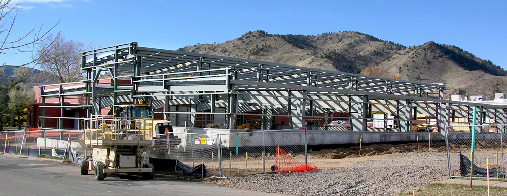 Construction of SpyderCo in Golden, CO Steel Building Construction Colorado