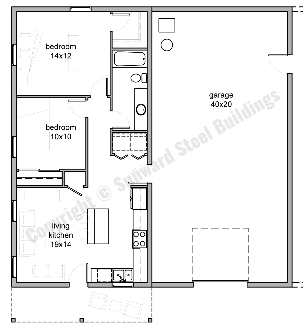 Barndominium Floor Plans 1 2 Or 3 Bedroom Barn Home Plans