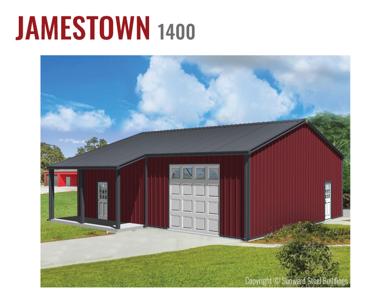 Jamestown 1400 Barndominium 1400 Sq Ft Barndominium