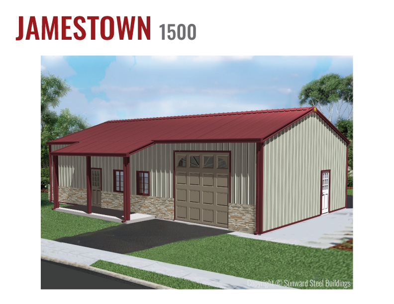 Jamestown 1500 Barndominium 1500 Sq Ft Barndominium