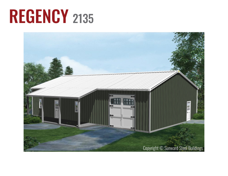 Regency 2135 Barndominium 2100 Sq Ft Barndominium