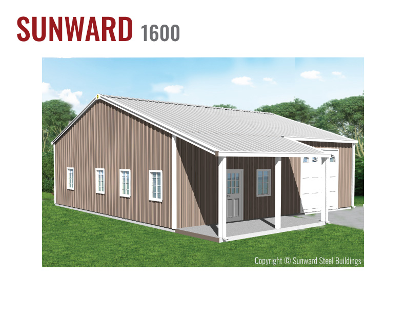 Sunward 1600 Barndominium 1600 Sq Ft Barndominium