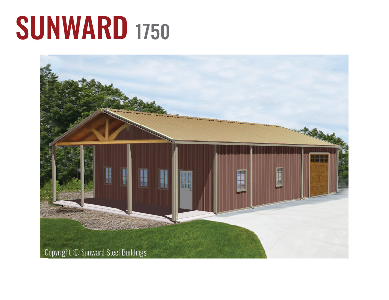 Sunward 1750 Barndominium 1750 Sq Ft Barndominium